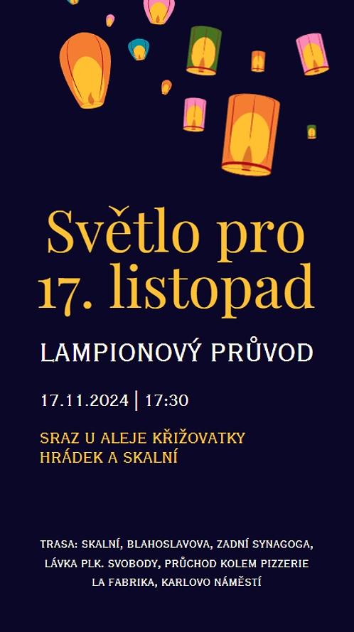 Světlo pro 17. listopad